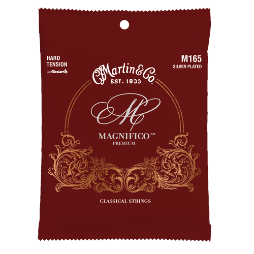 Martin Magnifico Premium M165 Silver Plated Hard Tension Classical Guitar Strings - The Music Gallery