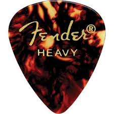 Fender® 351 Shape Classic Celluloid Picks - Heavy Tortoise Shell 12-pack - The Music Gallery