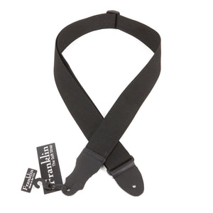 Franklin 2" Economy Nylon Poly Web Guitar Strap with Glove Leather End Tab - The Music Gallery