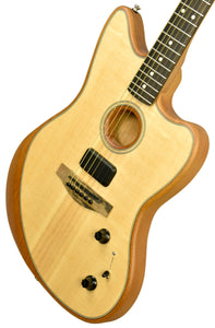 Fender American Acoustasonic Jazzmaster Acoustic-Electric in Natural US217224A - The Music Gallery