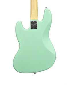 Fender American Performer Jazz Bass in Satin Surf Green US22044310 - The Music Gallery