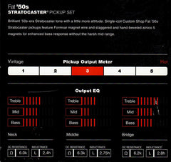 Fender® Custom Shop Fat 50s Stratocaster Single Coil Pickup Set 