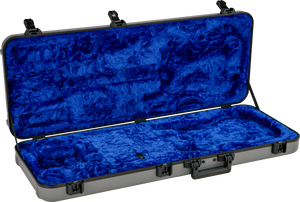 Fender Deluxe Molded Strat/Tele Hardshell Case in Inca Silver and Lake Placid Blue Interior - The Music Gallery