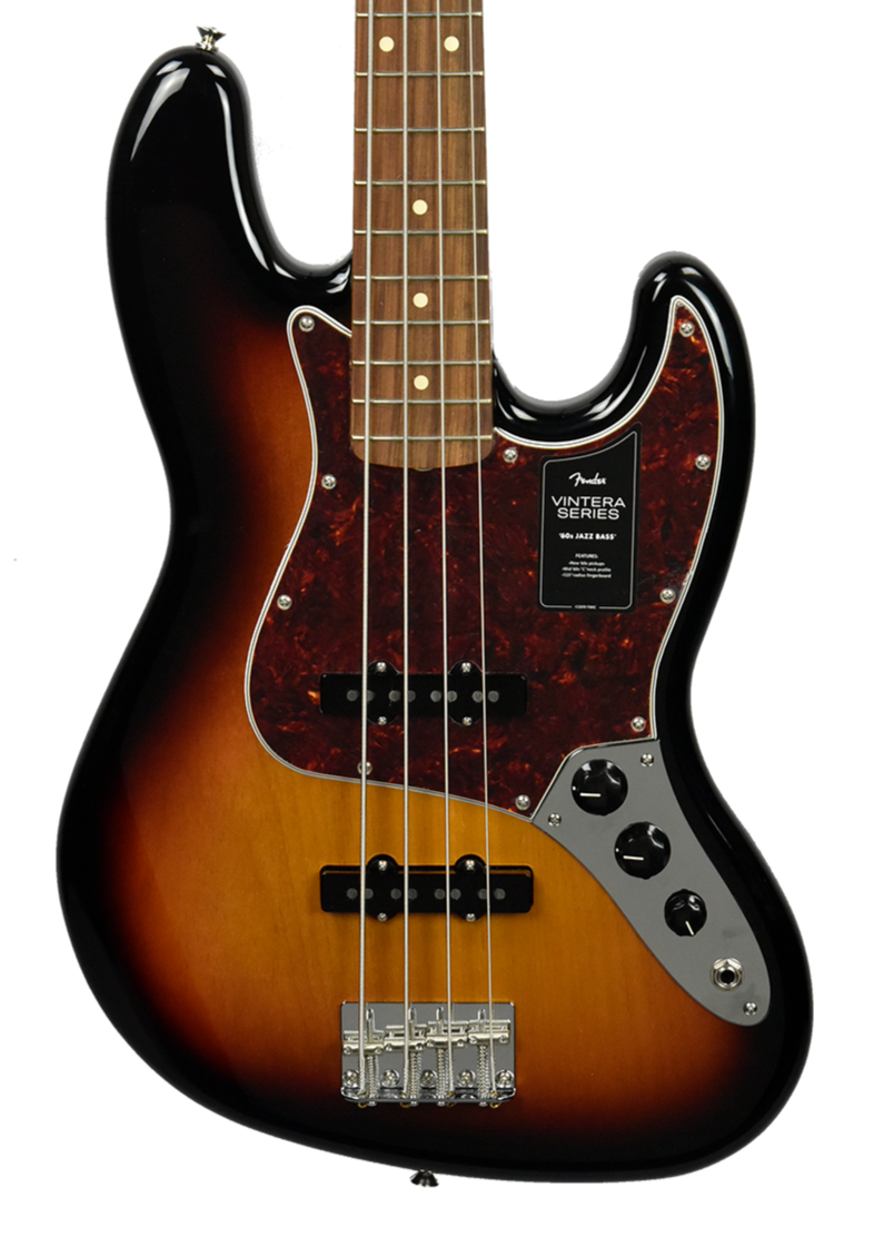Fender Vintera 60s Jazz Bass in 3 Color Sunburst MX22170967 The