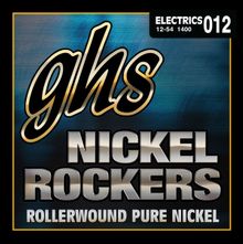 GHS Nickel Rockers Rollerwound Pure Nickel Electrics 012 .012-.054 1400 - The Music Gallery