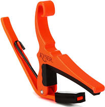Kyser KG6NOA Acoustic Quick-Change Capo in Neon Orange - The Music Gallery