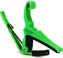 Kyser KG6NGA Acoustic Quick-Change Capo in Neon Green - The Music Gallery