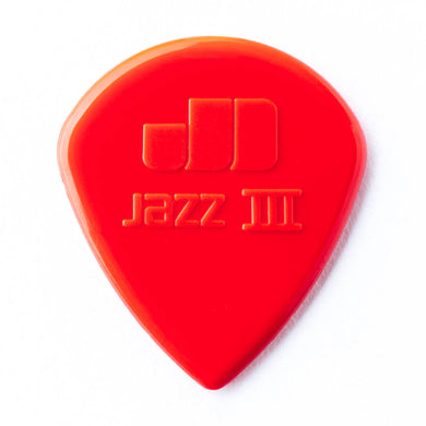 Jim Dunlop Jazz III Red Picks N 1.38mm 47R3N - The Music Gallery