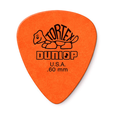 Jim Dunlop Tortex Picks Orange .60 418R - The Music Gallery