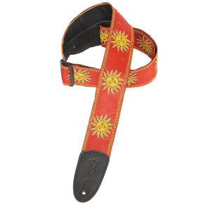 Levy's MPJG '60s Sun Polyester Guitar Strap - The Music Gallery