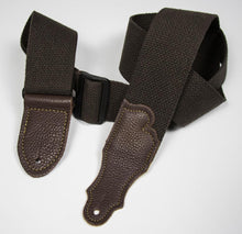Franklin 2" Cotton Guitar Strap with Glove Leather End Tab - The Music Gallery