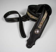 Franklin 2" Southwest Padded Leather Guitar Strap - The Music Gallery