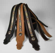 Franklin 2" Southwest Padded Leather Guitar Strap - The Music Gallery