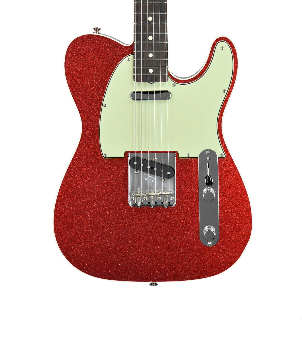 Used Fender Custom Shop Custom 60s Telecaster NOS in Red Sparkle R120897 - The Music Gallery